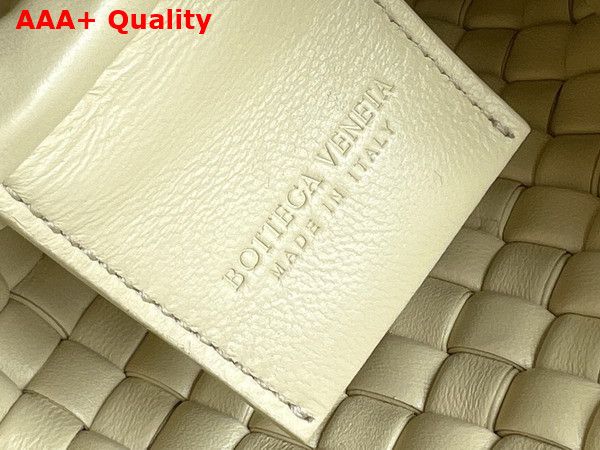 Bottega Veneta Small Cobble Shoulder Bag in Yellow Soft Padded Intreccio Leather Replica
