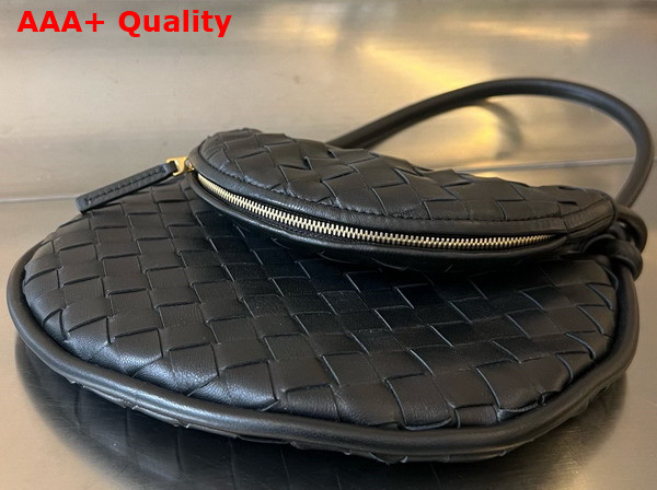 Bottega Veneta Small Gemelli Bag in Black Intrecciato Leather Replica