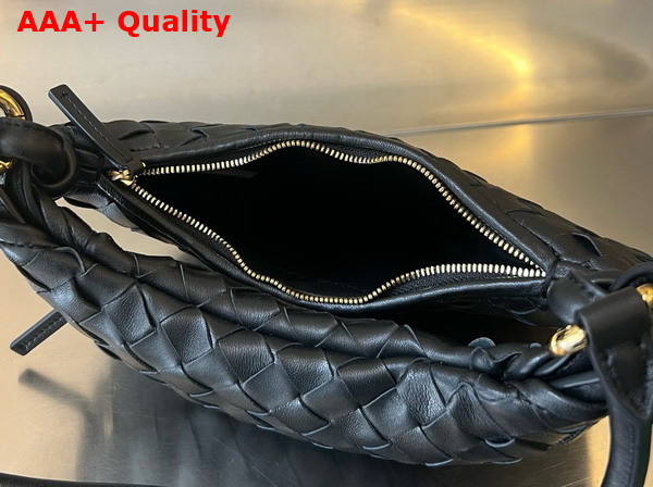 Bottega Veneta Small Gemelli Bag in Black Intrecciato Leather Replica