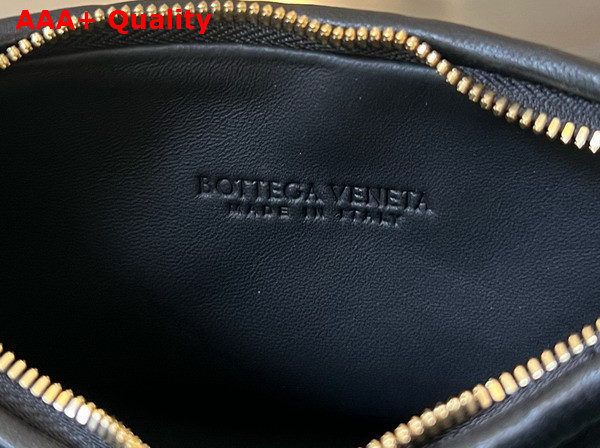 Bottega Veneta Small Gemelli Bag in Black Intrecciato Leather Replica