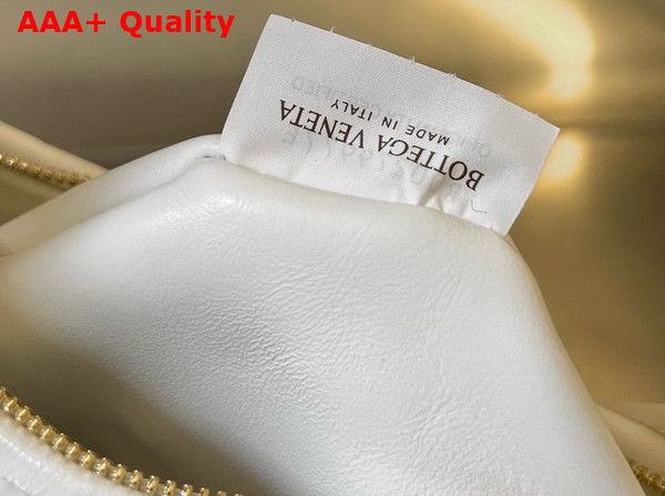 Bottega Veneta Small Gemelli Bag in White Intrecciato Leather Replica