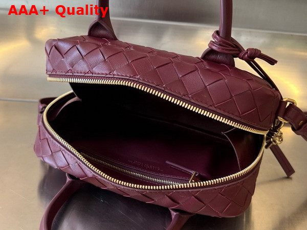 Bottega Veneta Small Getaway Top Handle Bag in Barolo Intrecciato Lambskin Replica
