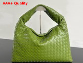 Bottega Veneta Small Hop Bag in Matcha Intrecciato Calf Leather Replica