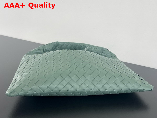 Bottega Veneta Small Hop Shoulder Bag Aloe Intrecciato Leather Replica