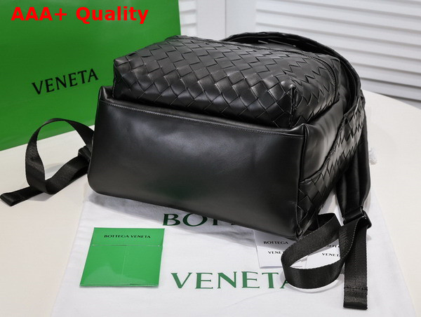 Bottega Veneta Small Intrecciato Backpack in Black Replica
