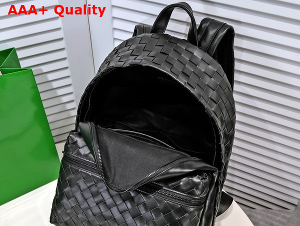 Bottega Veneta Small Intrecciato Backpack in Black Replica
