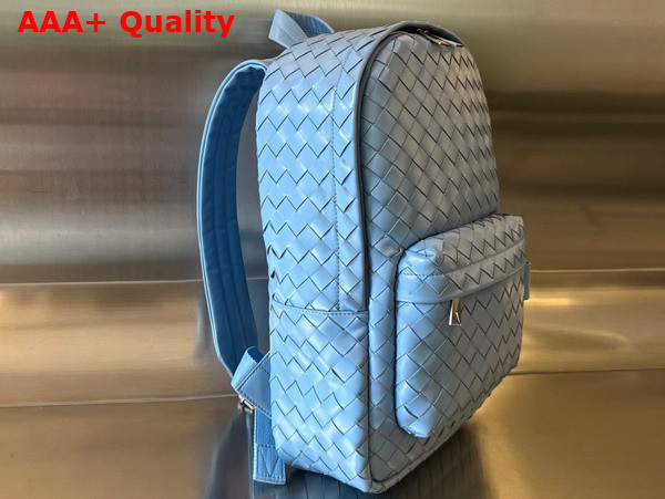 Bottega Veneta Small Intrecciato Backpack in Surf Intrecciato Leather Replica