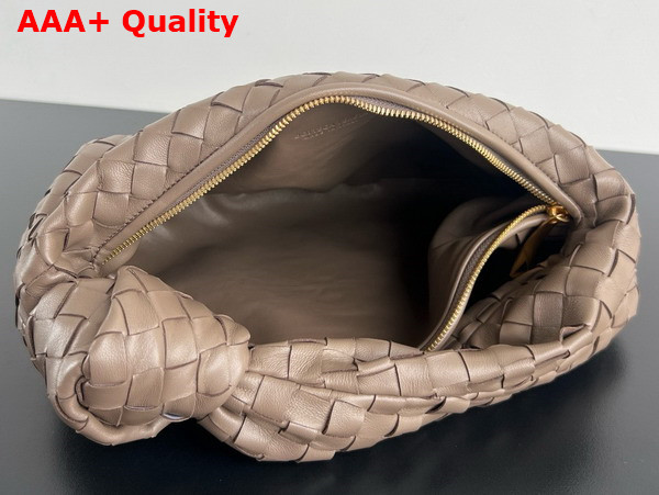 Bottega Veneta Small Jodie Bag in Chocolate Intrecciato Leather Replica