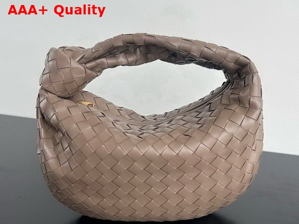 Bottega Veneta Small Jodie Bag in Chocolate Intrecciato Leather Replica