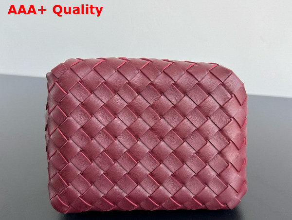 Bottega Veneta Small Parachute Chain Shoulder Bag in Barolo Intrecciato Leather Replica