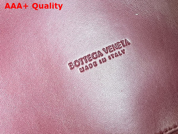 Bottega Veneta Small Parachute Chain Shoulder Bag in Barolo Intrecciato Leather Replica