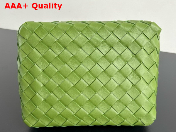 Bottega Veneta Small Parachute Matcha Intrecciato Leather Replica