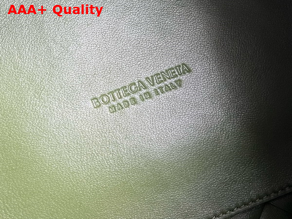 Bottega Veneta Small Parachute Matcha Intrecciato Leather Replica