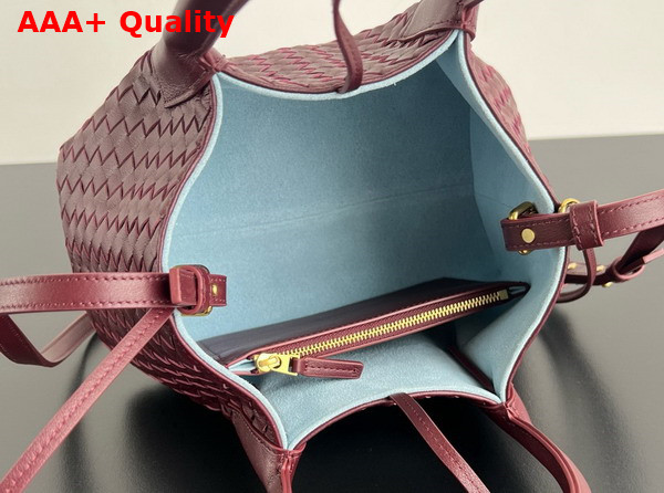 Bottega Veneta Small Pinacoteca Tote Bag Madder Brown and Lunar Intrecciato Silky Calf Leather Replica