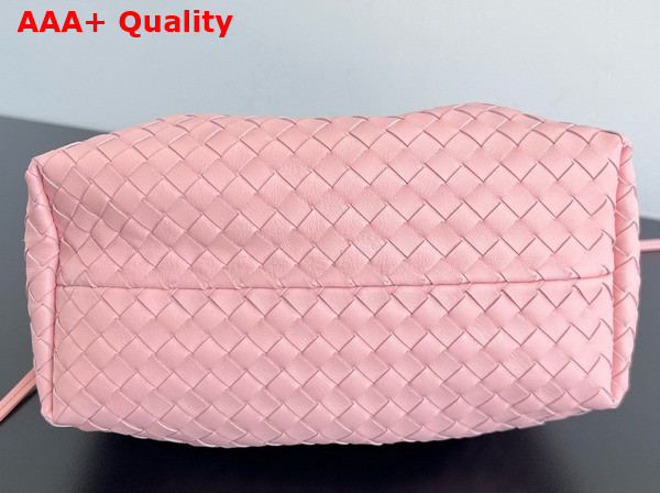 Bottega Veneta Small Pinacoteca Tote Bag Rose and Barolo Intrecciato Silky Calf Leather Replica
