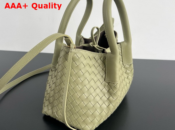 Bottega Veneta Small Pinacoteca Tote Bag Travertine and Fondant Intrecciato Silky Calf Leather Replica