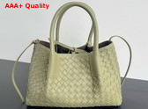 Bottega Veneta Small Pinacoteca Tote Bag Travertine and Fondant Intrecciato Silky Calf Leather Replica