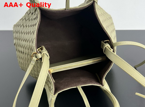 Bottega Veneta Small Pinacoteca Tote Bag Travertine and Fondant Intrecciato Silky Calf Leather Replica