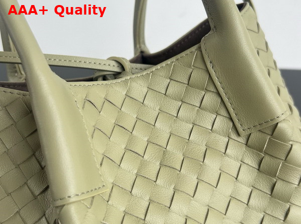 Bottega Veneta Small Pinacoteca Tote Bag Travertine and Fondant Intrecciato Silky Calf Leather Replica