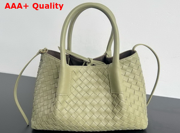 Bottega Veneta Small Pinacoteca Tote Bag Travertine and Fondant Intrecciato Silky Calf Leather Replica
