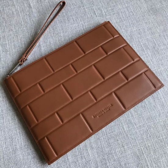 Bottega Veneta Small Pouch in Brown Padded Nappa Leather