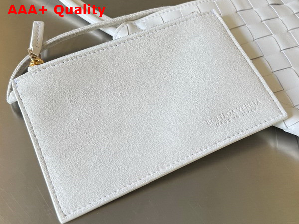 Bottega Veneta Small Solstice Shoulder Bag White Intrecciato Leather Replica