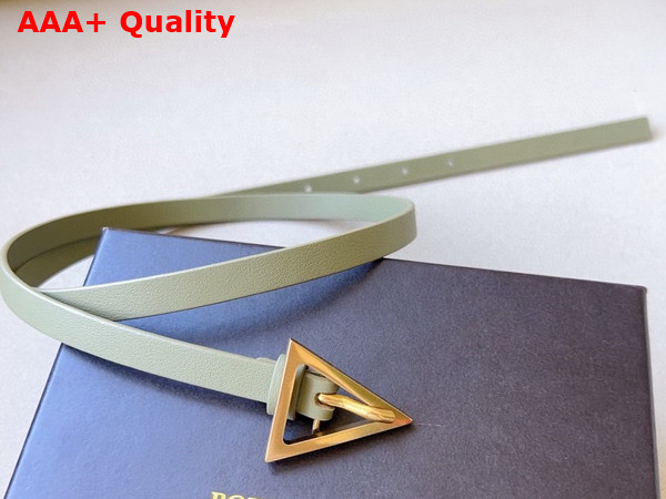 Bottega Veneta Small Triangle Belt Travertine Leather Replica