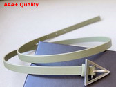 Bottega Veneta Small Triangle Belt Travertine Leather Replica