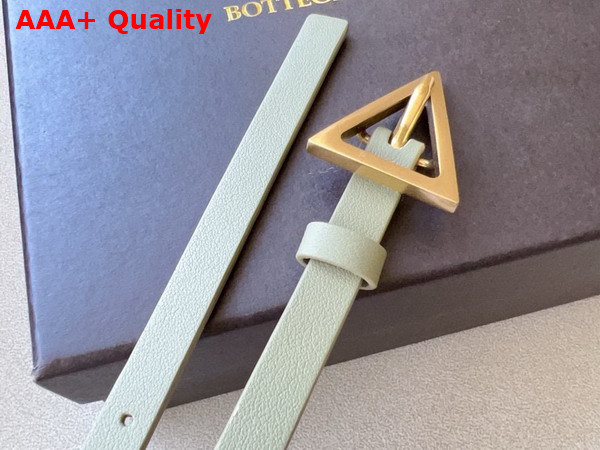 Bottega Veneta Small Triangle Belt Travertine Leather Replica