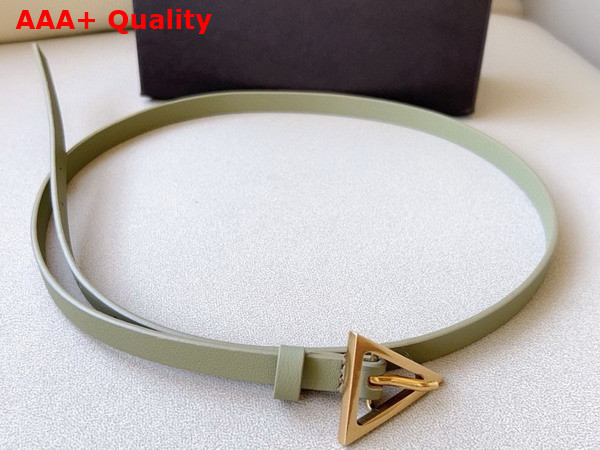 Bottega Veneta Small Triangle Belt Travertine Leather Replica