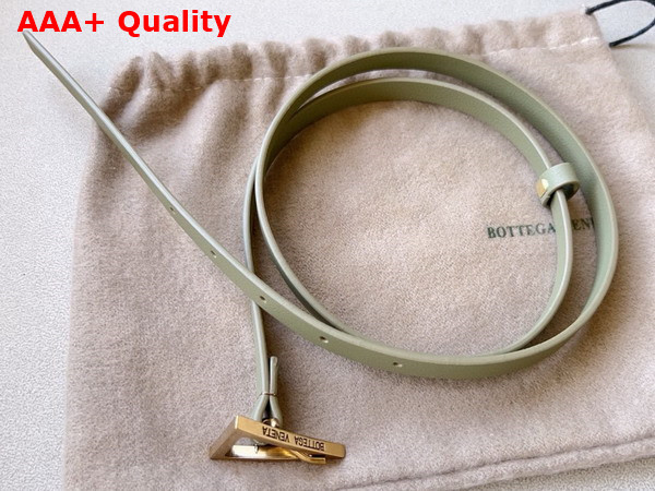 Bottega Veneta Small Triangle Belt Travertine Leather Replica