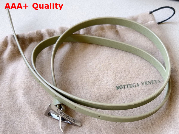 Bottega Veneta Small Triangle Belt Travertine Leather Replica