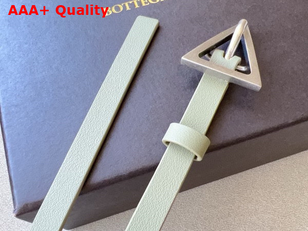 Bottega Veneta Small Triangle Belt Travertine Leather Replica