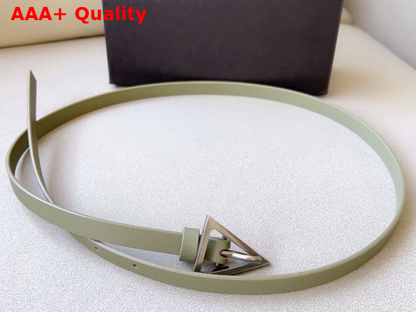 Bottega Veneta Small Triangle Belt Travertine Leather Replica