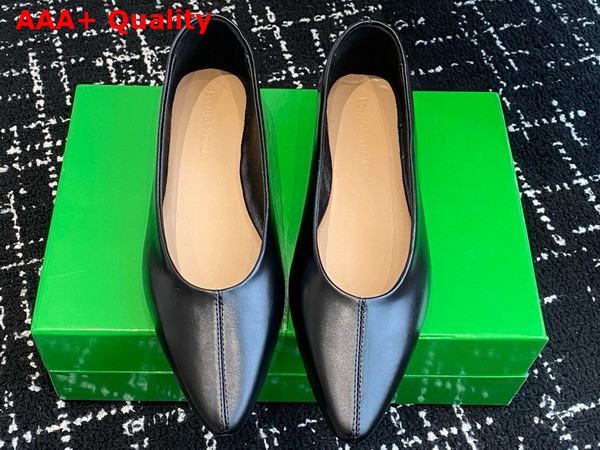 Bottega Veneta Sofia Ballerina Black Shiny Calfskin Replica