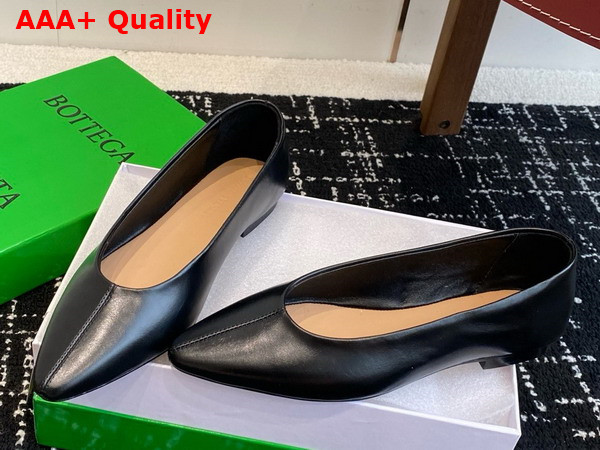 Bottega Veneta Sofia Ballerina Black Shiny Calfskin Replica