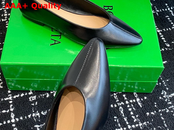 Bottega Veneta Sofia Ballerina Black Shiny Calfskin Replica