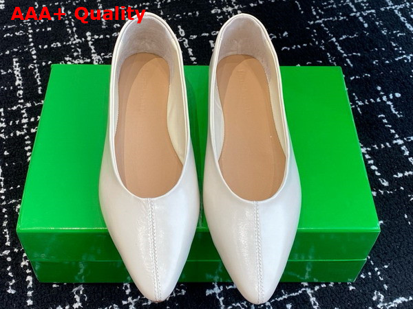 Bottega Veneta Sofia Ballerina Sea Salt Shiny Calfskin Replica