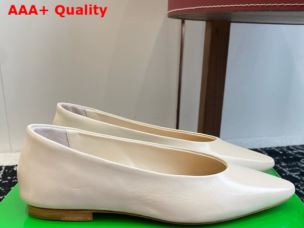 Bottega Veneta Sofia Ballerina Sea Salt Shiny Calfskin Replica
