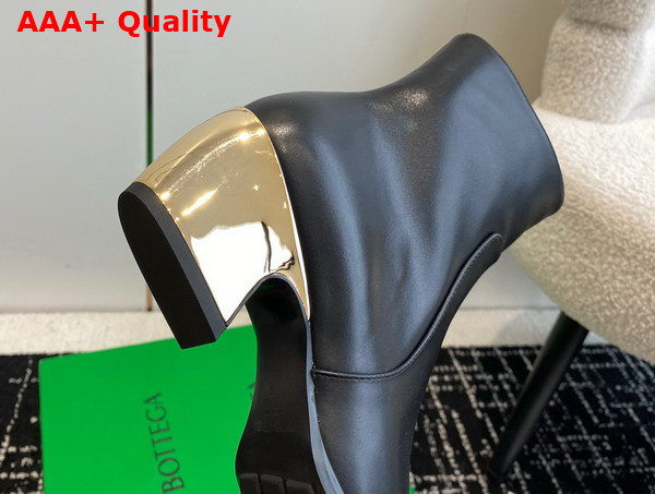 Bottega Veneta Tex Ankle Boot in Black Calfskin Replica