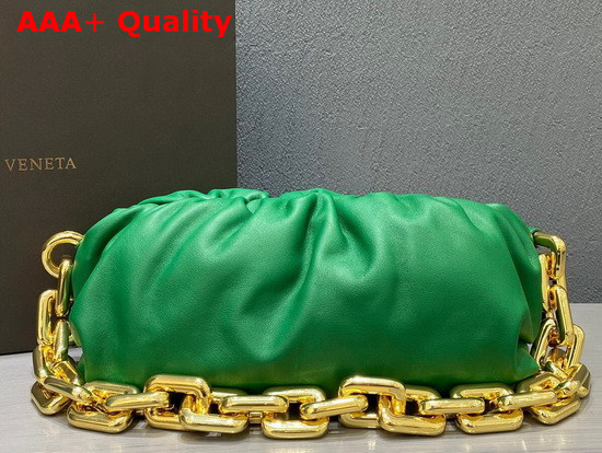 Bottega Veneta The Chain Pouch Green Calfskin Replica