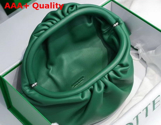 Bottega Veneta The Mini Pouch in Racing Green Nappa Leather Replica