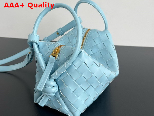 Bottega Veneta Top Handle Loop Zenith Intrecciato Leather Cross Body Bag Replica