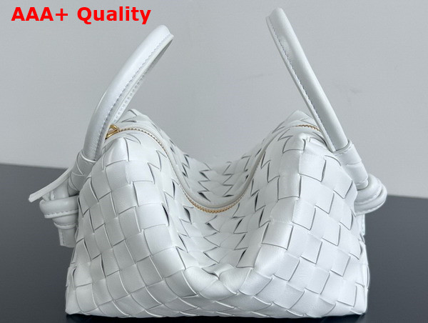 Bottega Veneta Top Handle Loop Zenith Intrecciato Leather Cross Body Bag Replica