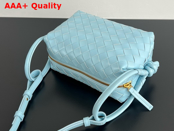 Bottega Veneta Top Handle Loop Zenith Intrecciato Leather Cross Body Bag Replica