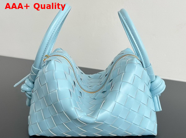 Bottega Veneta Top Handle Loop Zenith Intrecciato Leather Cross Body Bag Replica