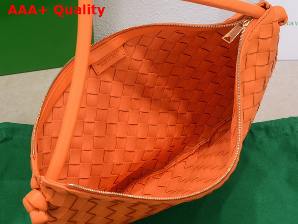 Bottega Veneta Turn Pouch in Orange Lamb Skin Replica