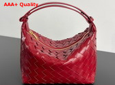 Bottega Veneta Wallace Cherry Intrecciato Calf Leather Replica