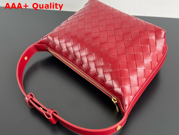 Bottega Veneta Wallace Cherry Intrecciato Calf Leather Replica