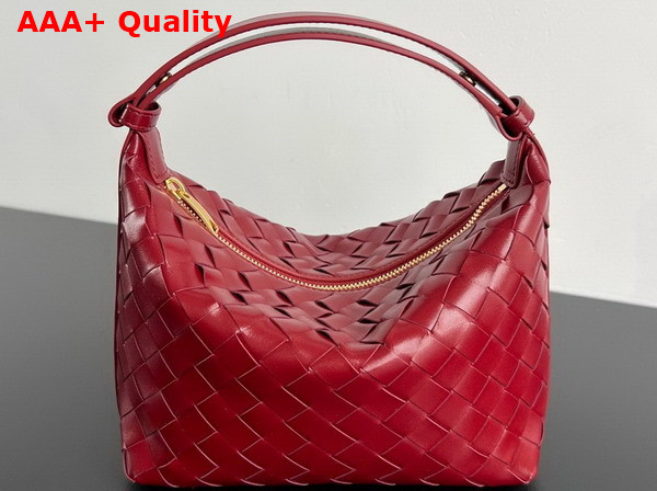 Bottega Veneta Wallace Cherry Intrecciato Calf Leather Replica